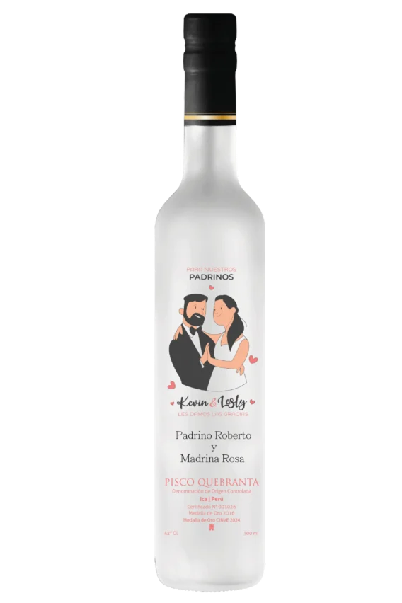 regalo pisco para padrinos